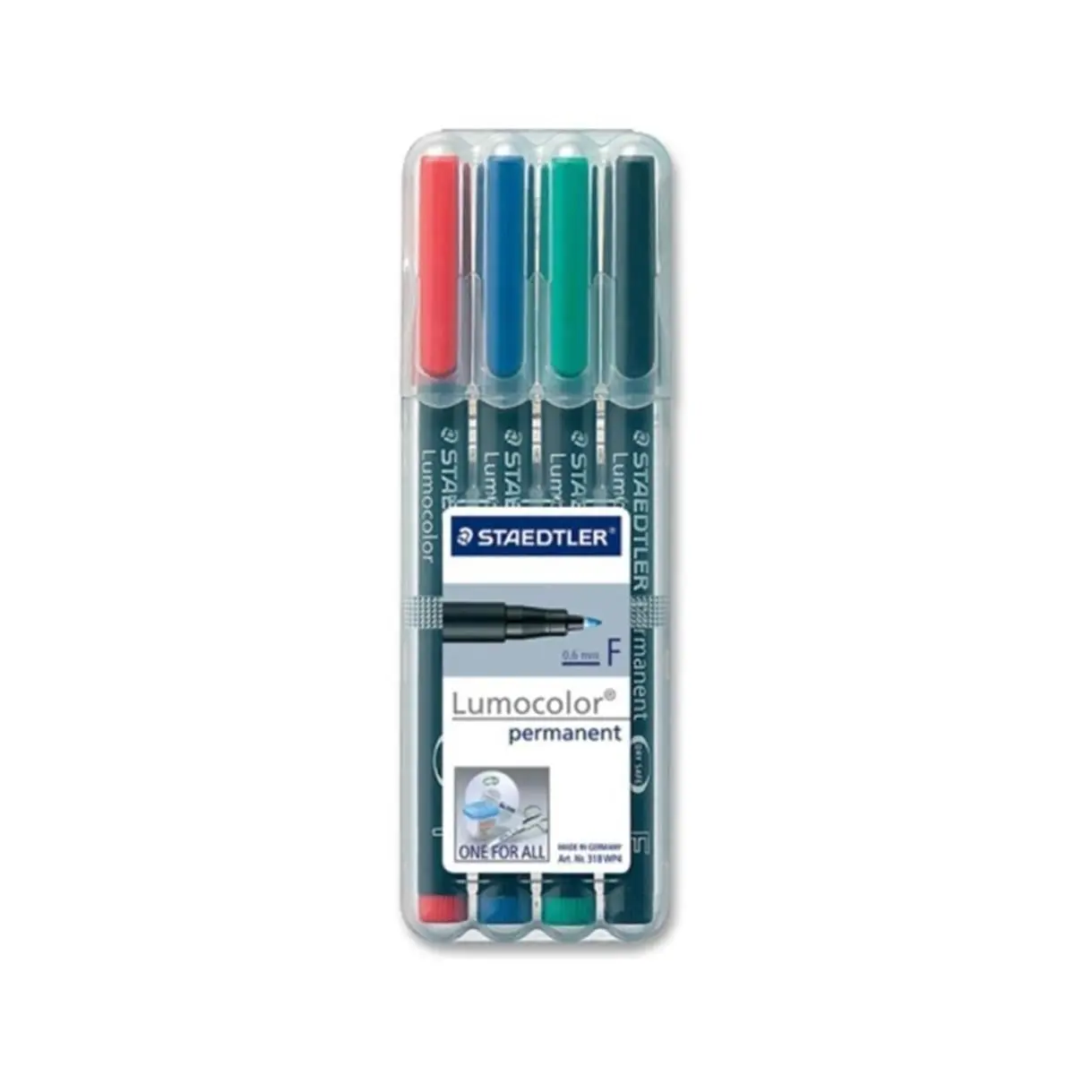 Staedtler Permanent Markers - Quick-Drying, Fine Point, 100% Xylene-Free Ink, Color-Intensive, Compact, Accurate Clearing, Automatic Pressure Equalization (Office Stationery Writing Tool)