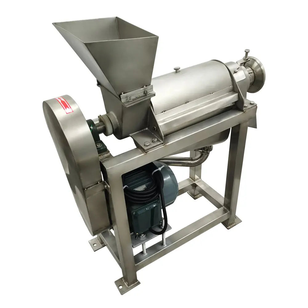Yokoma 220V Commercial Fruit Vegetable Crusher Spiral Juicer Juice Extractor Squeezer 0.5T/H 304 Stainless Steel  3-phase