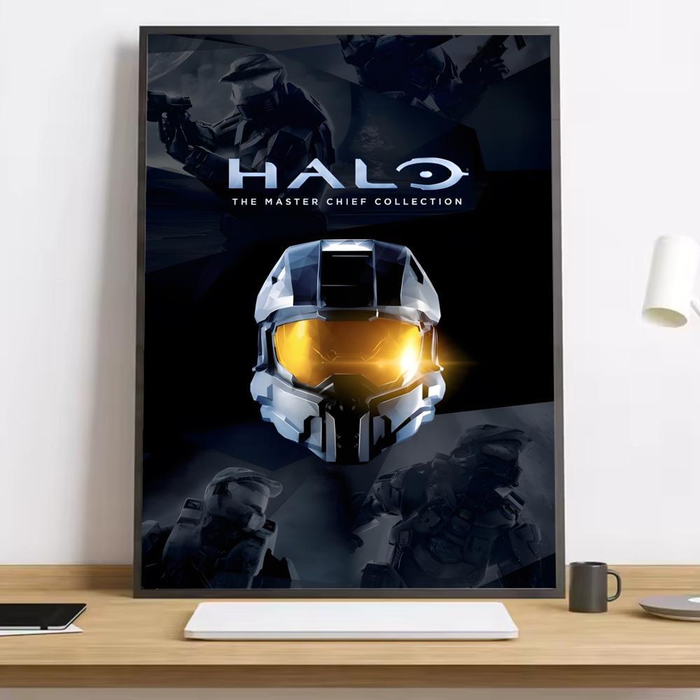 Game H-Halo Cool I-InfiniteS Painting Calligraphy HD Canvas Poster living room bedroom bar aesthetic decoration