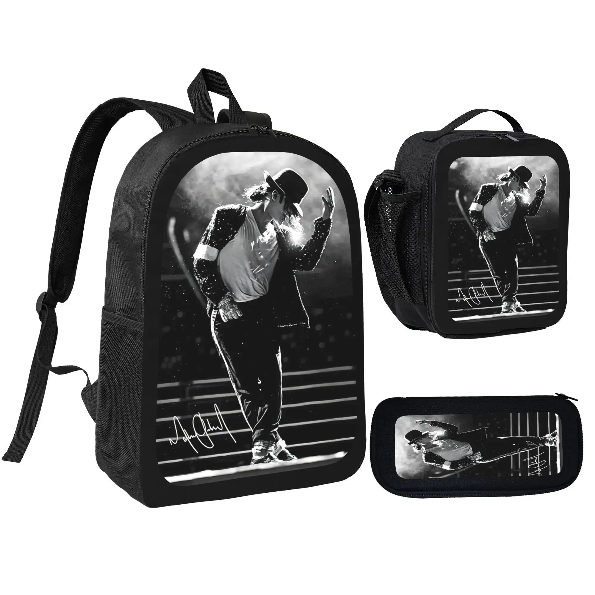 3PCS French Country MJ Backpacks, 17in Home Organizer Storage Bags with Internal Compartment, Laptop Space, Adjustable Mesh Straps for School & Leisure & Gym Use