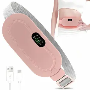 LMMAKE Smart Warm Palace Belt Electric Waist Belt Device Fast Heating Pad with 3 Heat Levels 4 Massage Modes Cordless Rechargeable Heating & Massage Functions for Women - Adjustable, Daily