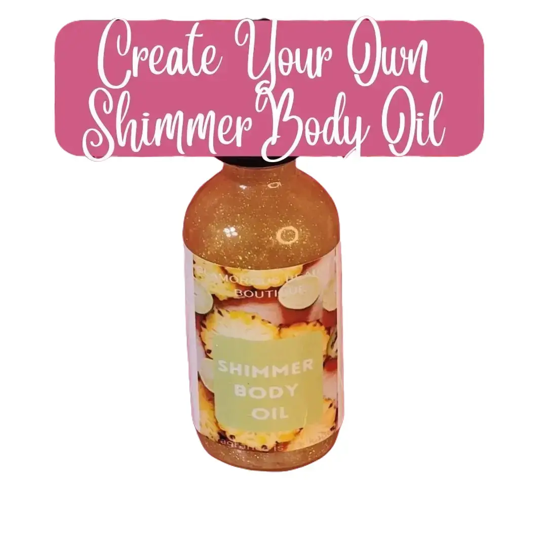 Shimmer Body Oil - 60ml All Natural Daily Nourishing Moisturizer with Jojoba, Sweet Almond & Coconut Oils, 100+ Aroma Options (Including Jasmine, Floral) for Hydrating, Moisturizing Radiant Glow, Gentle, Soft Skin, Scented, Floral Scents, None, Powder, Pi