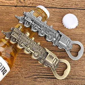 Brand New Stainless Steel Steam Locomotive Bottle Opener, Bottle Cap Opener, Retro Design Ideal for Home Bars, Home Bar Accessories, Durable & Easy to Use for Entertainment