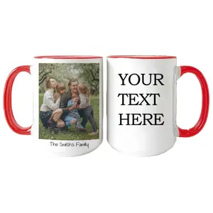 Custom Photo Mug With Photo, Personalized Photo Mug, Gift For Her Him, Customized Mug With Picture, 11 15oz Ceramic Cup