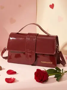 Valentines Day Elegant Solid Color Flap Shoulder Bag for Women, Fashion Casual Crossbody Purse for Daily Commuting, High Quality Multi-Purpose Use, Hobo Crossbody Bag, Minimalist Crossbody Bag