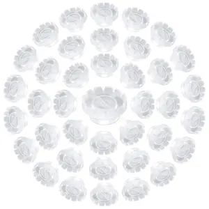 200 Pack Eyelashes Extension Volume Lashes Fan Blossom Cups, Glue Holder and Lash Organizer Supplies Tools