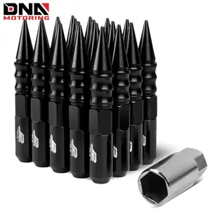 J2 Engineering 7075 Aluminum M12X1.25 20Pc 123mm Spiked Cap Lug Nut W/Key