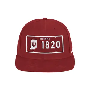 adidas Mens Indiana Hoosiers Established Snapback Cap  - Red