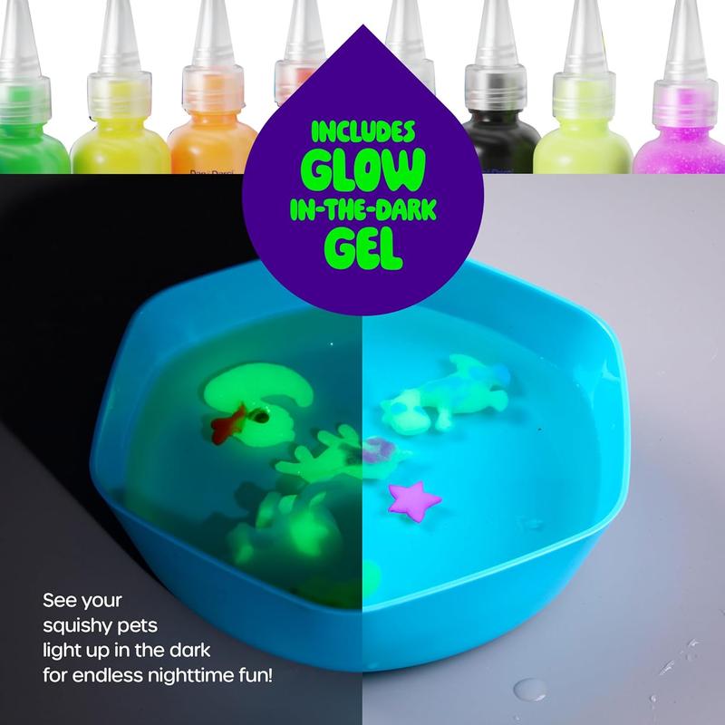 Aqua Fairy Water Gel Kit for Kids, Magic Water Elf Toy Kit with 20 Colors Magic Gel, Aqua Fairy kit with 10 Shape Molds, Crate Your Own Magic Elf Kits Water Pets Craft Kits for Kids