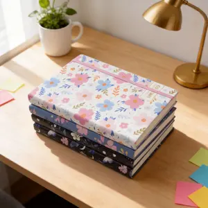 Undated planner, floral weekly planner notebook, A5 butterfly schedule book, cross-border notepad, customizable