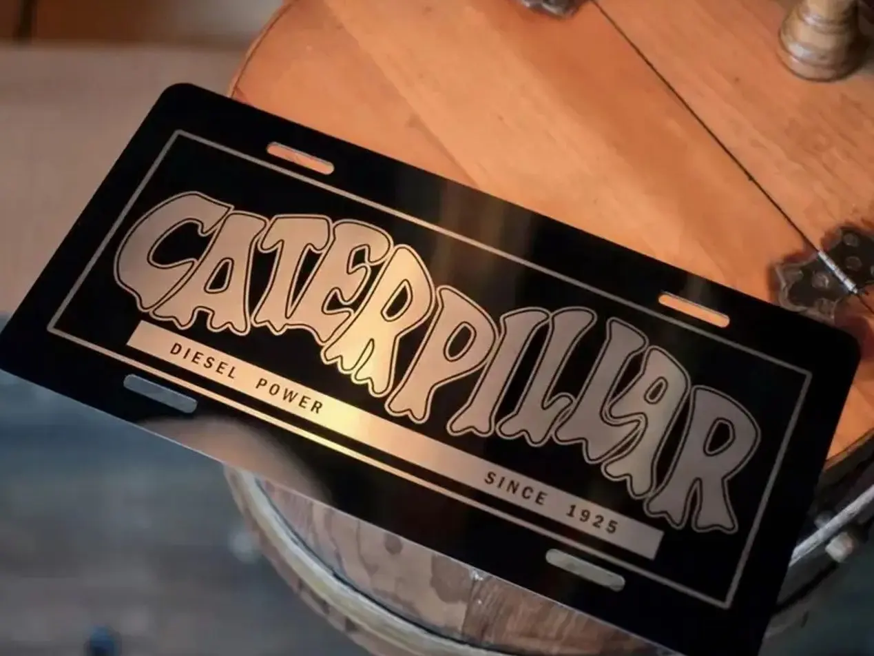Caterpillar License Plate