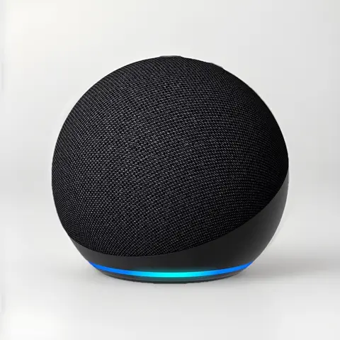 Amazon Echo Dot (5th Gen.) Wireless Smart Speaker with Alexa, Wi-Fi, and Smart Voice Control - Charcoal Black Portable Home Audio Accessory, Wireless Speakers