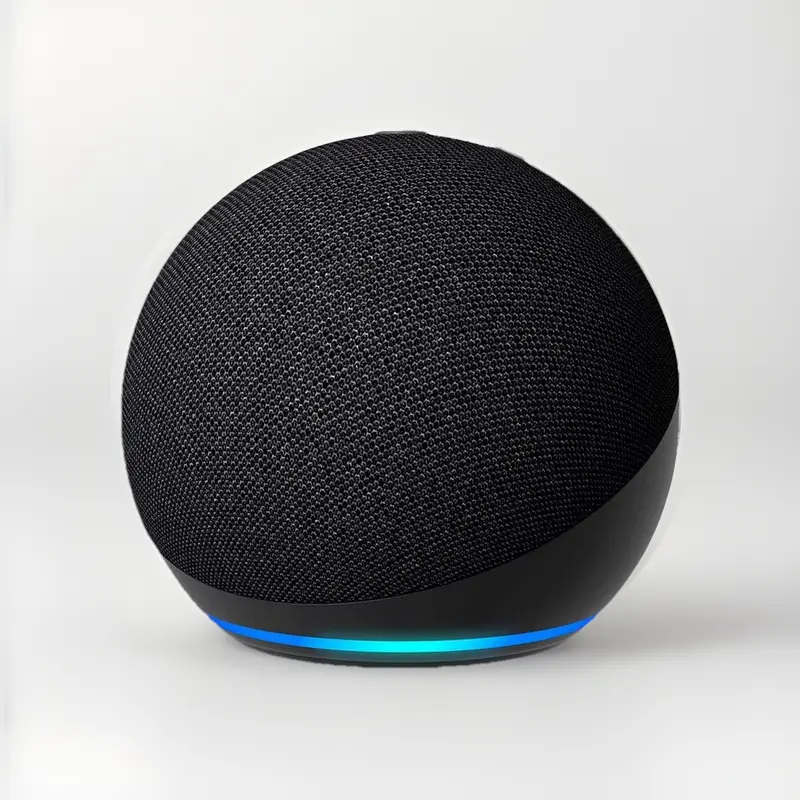 Amazon Echo Dot (5th Gen.) Wireless Smart Speaker with Alexa, Wi-Fi, and Smart Voice Control - Charcoal Black Portable Home Audio Accessory, Wireless Speakers