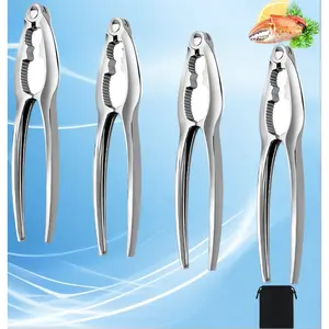 8-Piece Seafood Tool Set – Crab & Lobster Crackers + 4 Nut Crackers + 4 Crab Leg Forks, Includes Storage Bag