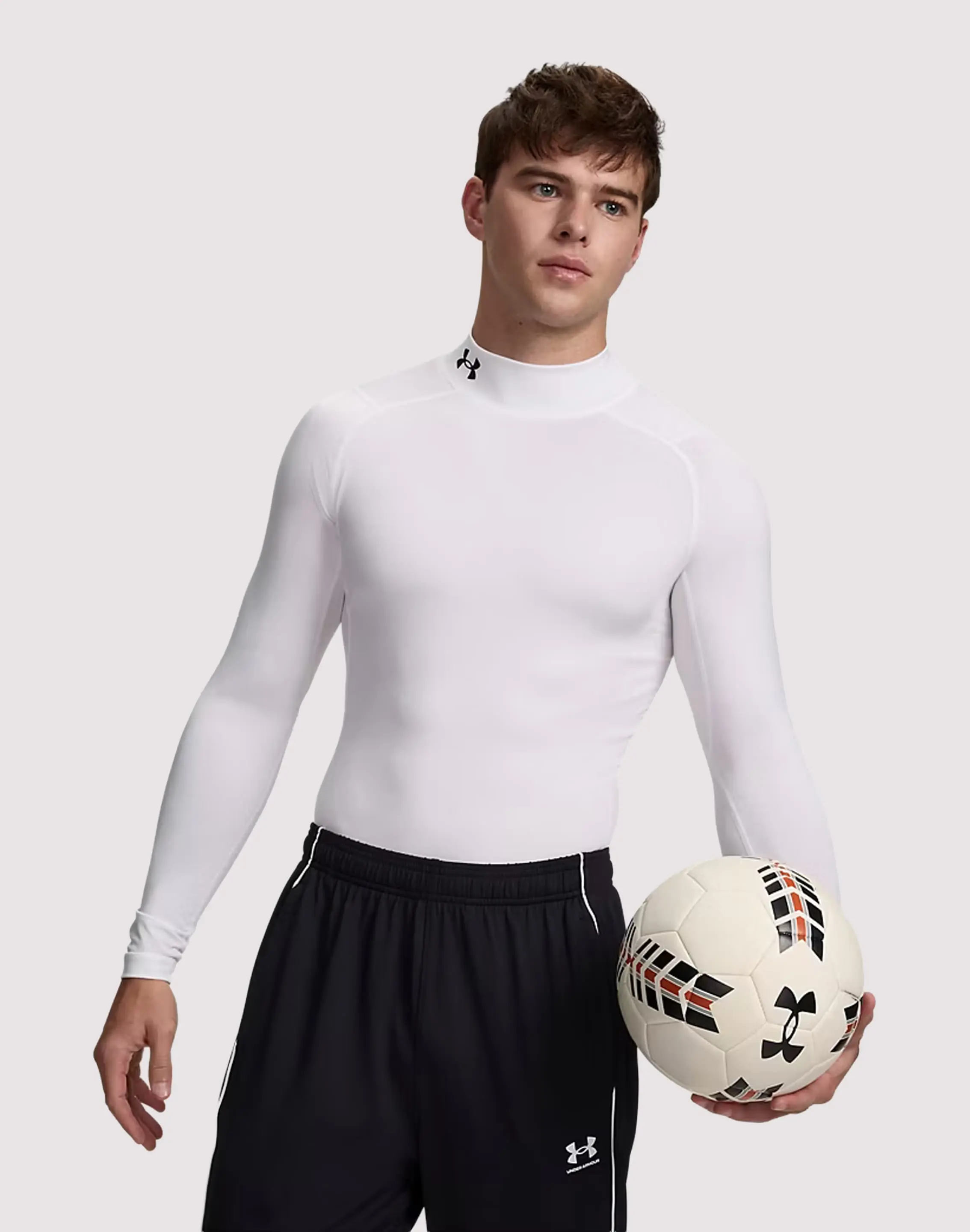 Mens Under Armour HeatGear Mock Long-Sleeve Shirt