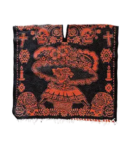 Unisex Adult "Dia de Los Muertos" Poncho / Gaban