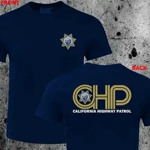 California Highway Patrol Chp Chips Police Department Navy T Shirt