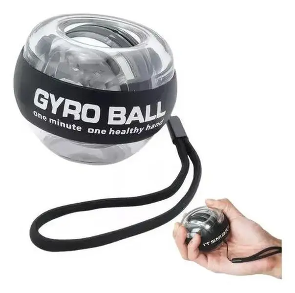 Gyro Ball Wrist Exerciser, 5 Speed Levels Hand Strength Trainer, Power Ball for Adults Teens, Stress Relief Desk Toy