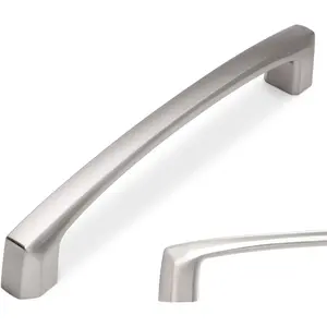 10 Pack 5 Inch Brushed Satin Nickel Kitchen Cabinet Pulls Silver Zinc Alloy Drawer Pulls Kitchen Hardware