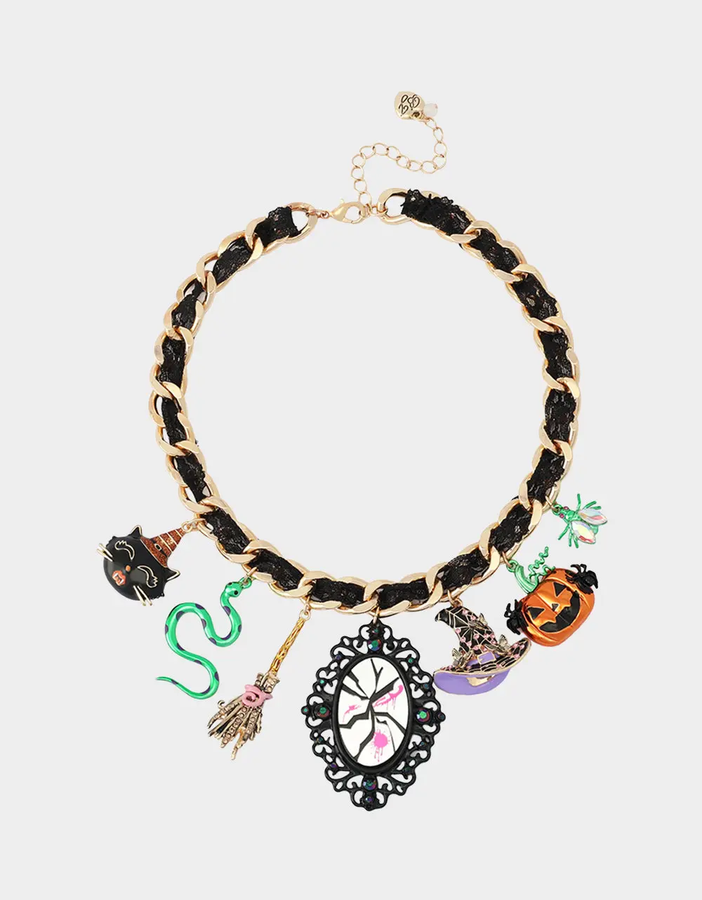 WITCHY LACE FRONTAL NECKLACE MULTI