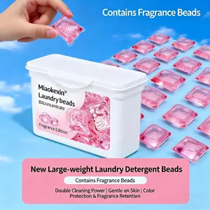 30pcs New Heavy-duty Laundry Pods, Containing Fragrance Beads Detergent, Double Cleaning Power, Gentle On Skin, Prevents Color Transfer, And Long-lasting Fragrance