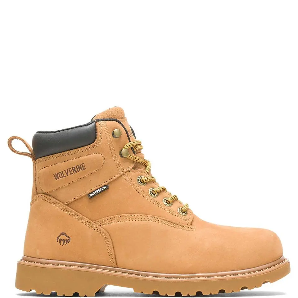 Floorhand Waterproof 6" Work Boot (W10642) Footwear Shoe Leather Boy Closed Rubber Walking Shoes Comfort