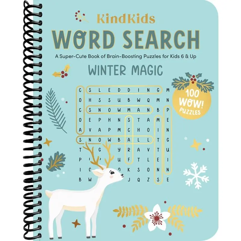 KindKids Word Search Winter Magic: A Super-Cute Book of Brain-Boosting Puzzles for Kids 6 & Up