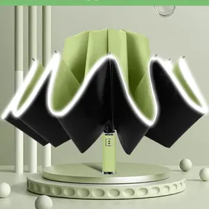 Korean Reverse Umbrella: UV Protection Inverted Parasol