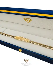 Brazalete Cubano con placa 6.5"