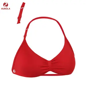 AUROLA Influence Adjustable Strappy Sports Bras for Women,Low Support Seamless Backless Padded Straps Impact Yoga Gym Workout Bra SpringStatements