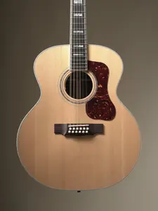 Guild 512E 12 string acoustic electric guitar - Natural, incl. OHSC