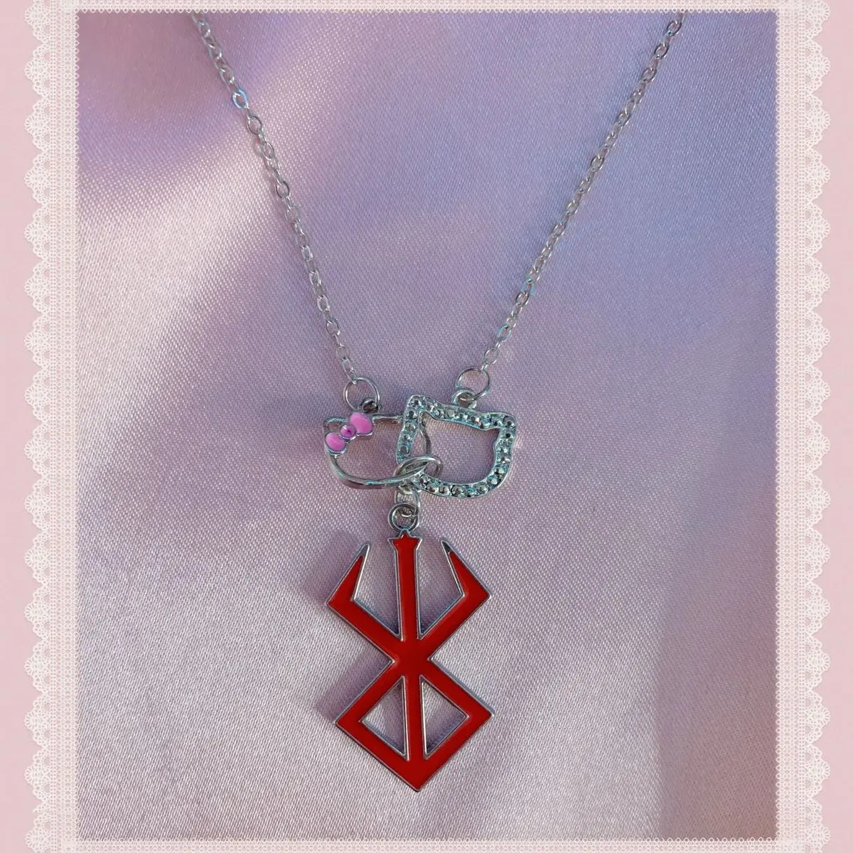 Kawaii Berserk Handmade Custom Anime Manga Y2K Alternative Cute Jiraikei Necklace