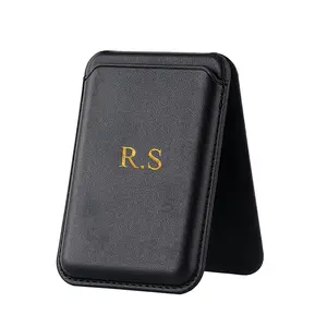 [Custom iPhone Wallet] Magnetic Faux Leather iPhone Wallet |   Personalized Custom Name for 16 15 14 13 12 Pro Max Card Holder Phone Bag Cover Accessories