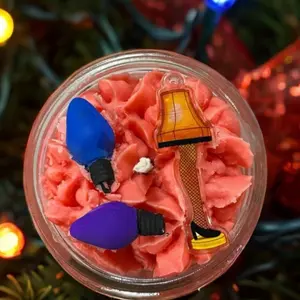 Christmas whipped candles