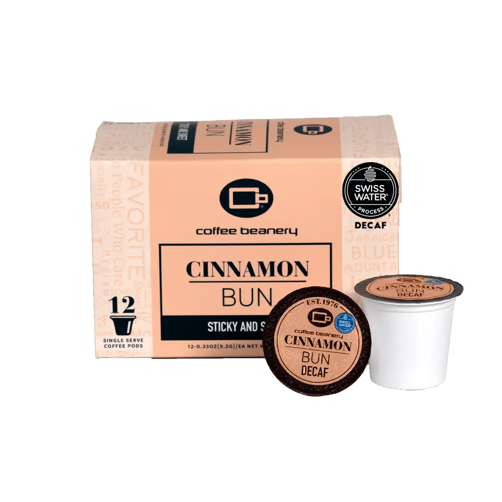 Cinnamon Bun Flavored Decaf Coffee Pods