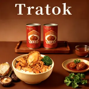 Tratok Braised Abalone Two-Pieces | High Protein Nutritious  Seafood | 3＋6 Pcs/Can 15oz Outdoor,Quick meal, Buttery