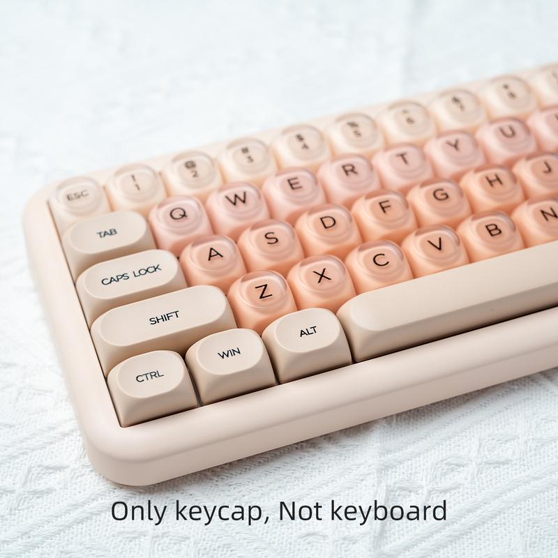 Liquid Foundation Key Cap, MOA Height, Matte Feel, PBT+PC, Cute Ball Hat, Compatible with 6.25U Space 61 64 68 75 81 87 98 99 100 104, for Wireless Creamy Keyboard
