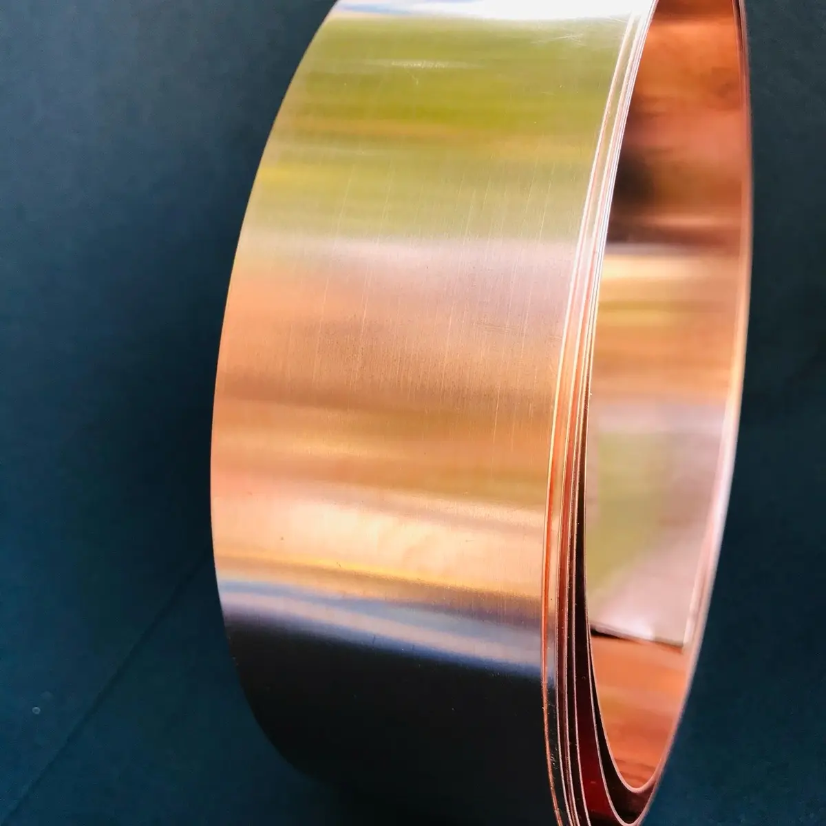 Copper strip roll, 5in x 10ft, 16 oz-24 gauge