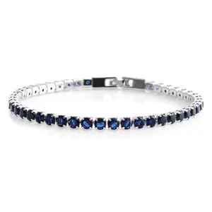 Cubic Zirconia Tennis Bracelets for Women - Stackable Charm Bracelet Bride CZ Jewelry for Her - Size 8 Inches Promise Unique Cute - Engagement Anniversary Wedding Christmas Gifts