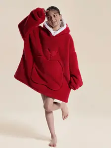 Elegant Solid Color Apple Home Clothing Series, Loose-Fitting Long Sleeve Pajamas with Large Pocket & Hat, Fall Winter Loungewear