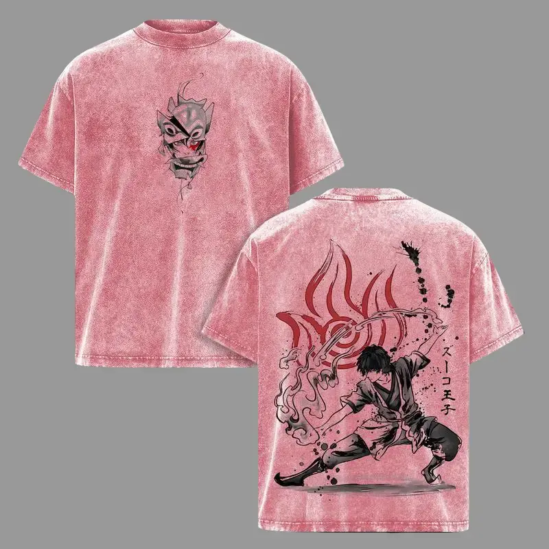 Zuko Avatar The Last Airbender Vintage T-Shirt, Fire Nation Prince Anime Tee, Blue Flame Bending Graphic Shirt, Redemption Arc Aesthetic, Oversize Streetwear Anime Tee, Dark Shonen Retro Design