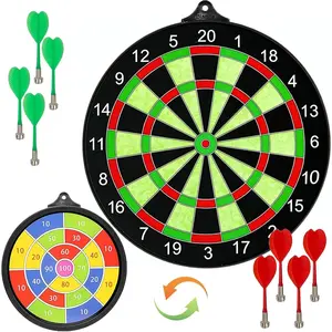 Magnetic Dart Board Set with 8 Darts Indoor Outdoor Games for Family and Friends Safe Design for Adults