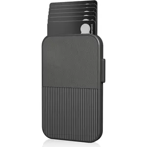 Slim Wallet for Men  RFID Blocking Minimalist Credit Card Holder with Sliding Pop-Up Design - Push Button Men's Wallets - Front Pocket Wallet