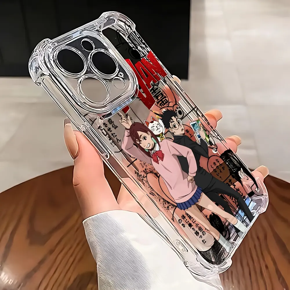 Anime Dandadan Phone Case for iPhone 16 17 15 14 Pro Max/Pro/Air/Plus TPU  Shockproof Trendy Cute Cover Protection Smartphone Casing - TikTok Shop