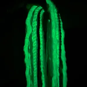 Glow in the Dark DE Dreads - Green Neon Effect Hair Style Product