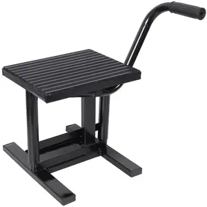 Hardware Motorcycle Dirt Bike Stands and Lifts Jack Stand Steel Lift 11 7/8"-16" Adjustable Height 330 LBS Load Capacity Heavy Duty Steel Black