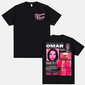 Rapper Omar Courtz Primera Musa 2025 Graphic T-Shirts Men Women Vintage 90s Hip Hop Gothic T Shirt Summer Tops Oversized Cotton Tee – Fits All