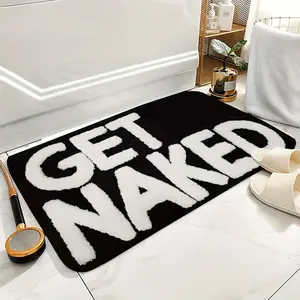 Funny Bathroom Rug 'remove Directly' Design, Durable Area Rugs Anti-Slip Polyester Fiber Mat, Ideal for Home Decor & Valentine Gift