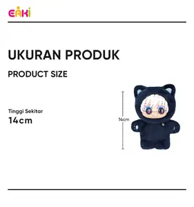 EAKi Officially Licensed Jujutsu Kaisen Plush Blind Box, Cat Hood Gojo Cute Plush Keychain, Anime Collectible Gift