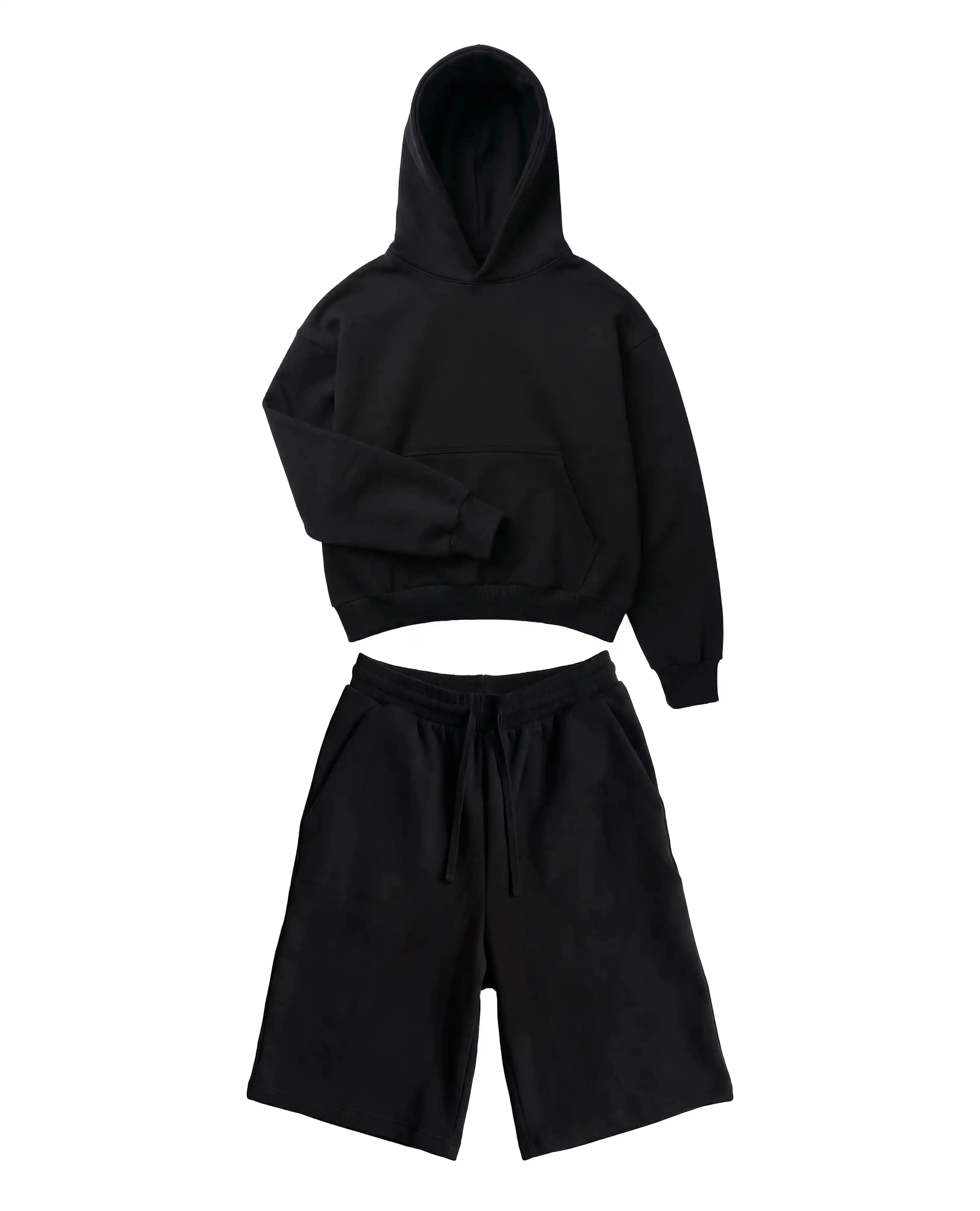 Athletic Z25 Cropped Hoodie & Z24 Baggy Shorts 530GSM Organic